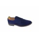 OFERTA  marimea 41 - Pantofi barbati casual, eleganti din piele naturala intoarsa bleumarin LNIC184BLMVEL