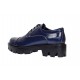 Oferta marimea 38 Pantofi dama casual din piele naturala platforme inalte Bleumarin - LP11BLM