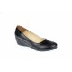 Oferta marimea 36, 37 -  Pantofi dama, piele naturala in combinatie cu piele lac, cu platforma - Made in Romania LP12N