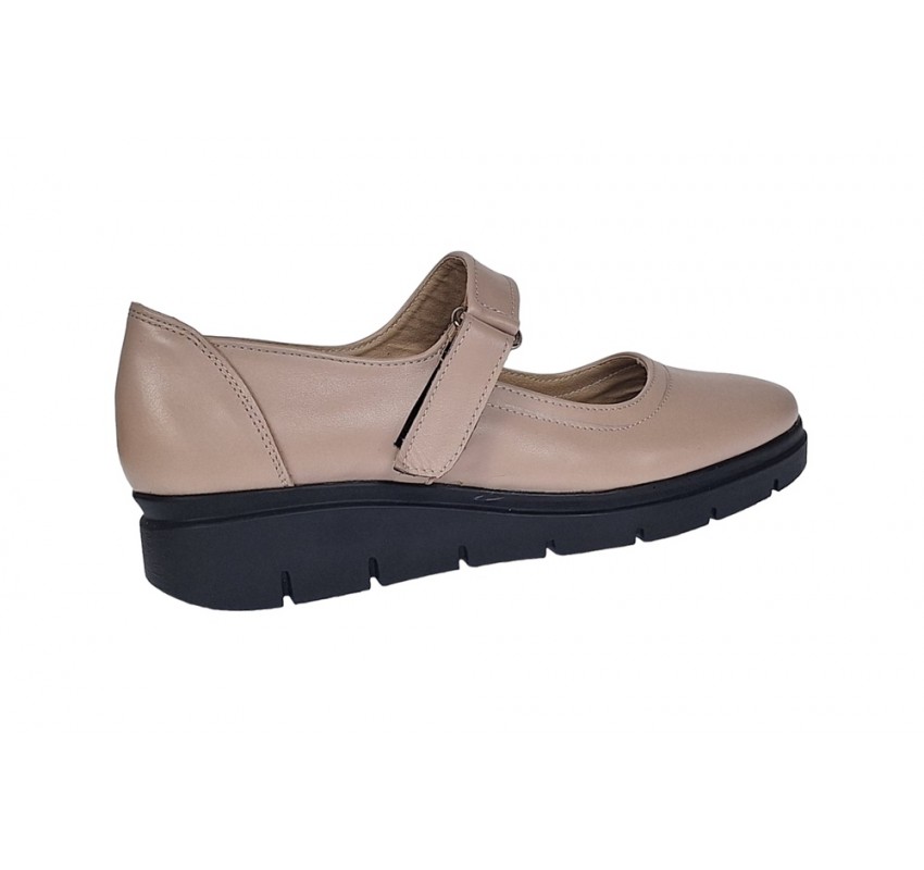 OFERTA  marimea 38 - Pantofi dama , cu talpa ortopedica , piele naturala , bej -LP38BEJ