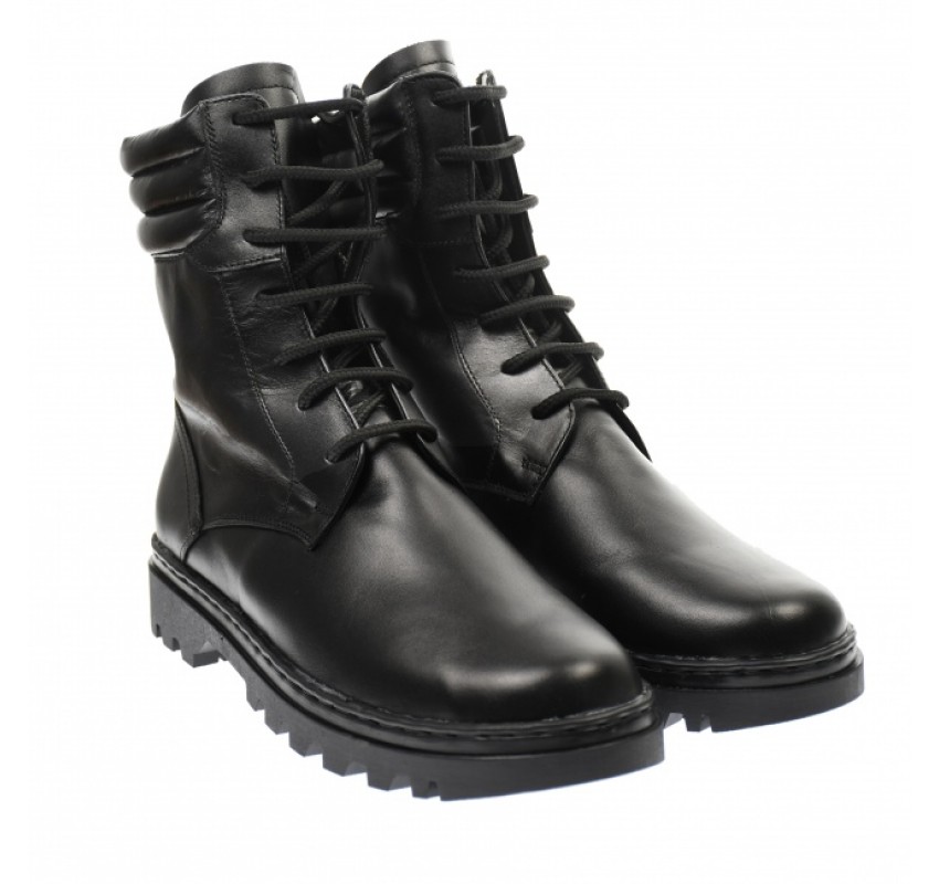 Oferta marimea  42 - Bocanci barbati militari din piele naturala, imblaniti, Army Force -  LP73N