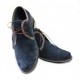 Oferta marimea  41, 44 - Pantofi barbati, din piele naturala (Intoarsa) casual-eleganti,  bleumarin -  LP80