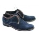 Oferta marimea  41, 44 - Pantofi barbati, din piele naturala (Intoarsa) casual-eleganti,  bleumarin -  LP80