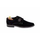 Oferta marimea 41 - Pantofi casual din piele naturala intoarsa de culoare neagra - LPANM