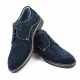 OFERTA  marimea 37, 38, 40, 42, 45 - Pantofi barbati casual, din piele naturala intoarsa, bleumarin - LPAVELBLM