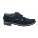 OFERTA  marimea 37, 38, 40, 42, 45 - Pantofi barbati casual, din piele naturala intoarsa, bleumarin - LPAVELBLM