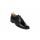 Oferta marimea 40 - Pantofi barbati eleganti din piele naturala cu aspect sifonat, negru lac - LPMOD1SLAC