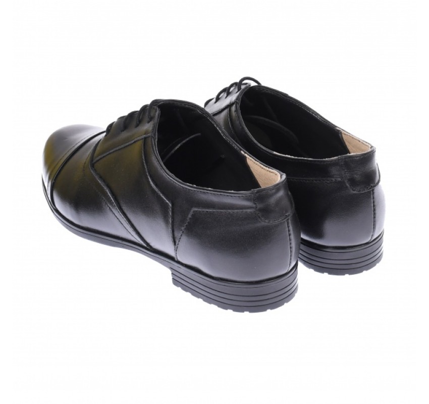 Oferta marimea  39, 40 - Pantofi dama, din piele naturala, model casual, negri - LRUT2NBOX