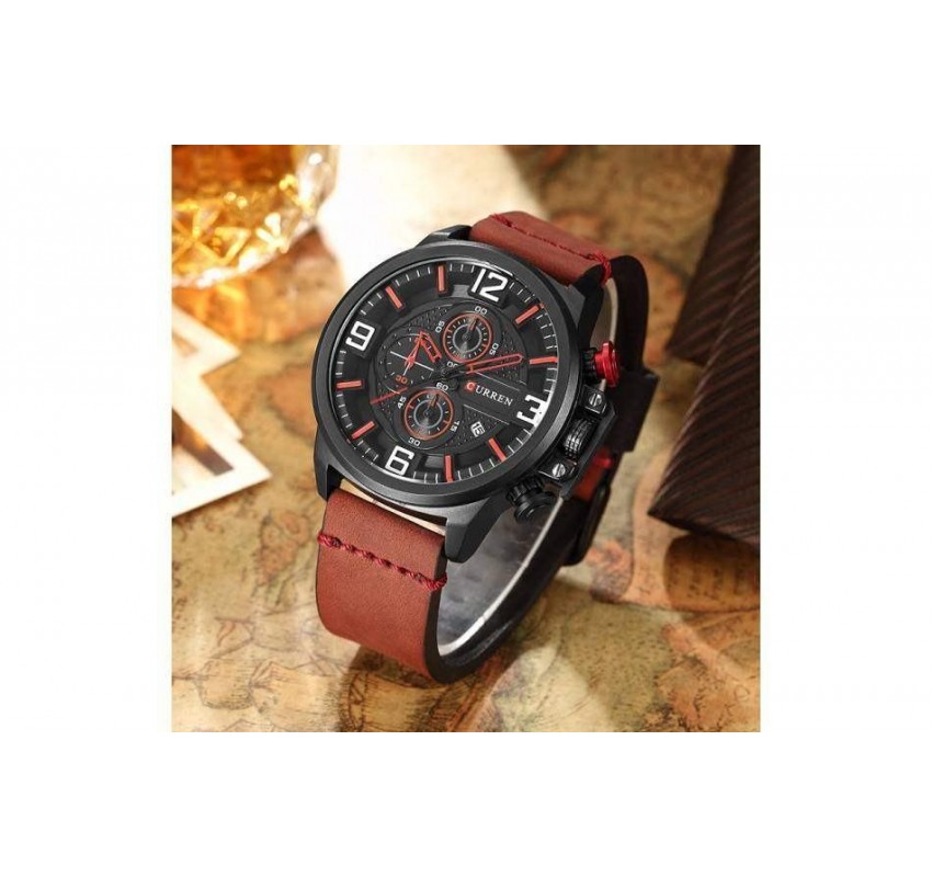 Ceas barbati Curren, casual RED M8278MR