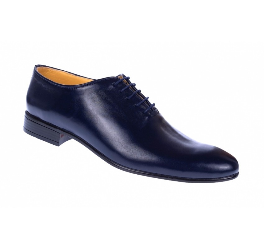 Pantofi barbati eleganti bleumarin din piele naturala, MOD1BLBOX