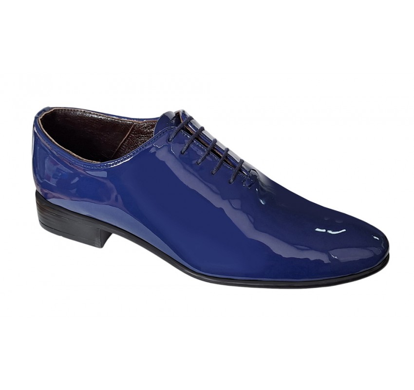 Pantofi barbati eleganti din piele naturala Bleumarin LAC MOD1BLMLAC