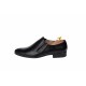 Pantofi barbati cu elastic eleganti casual din piele naturala neagra MOD1NEL