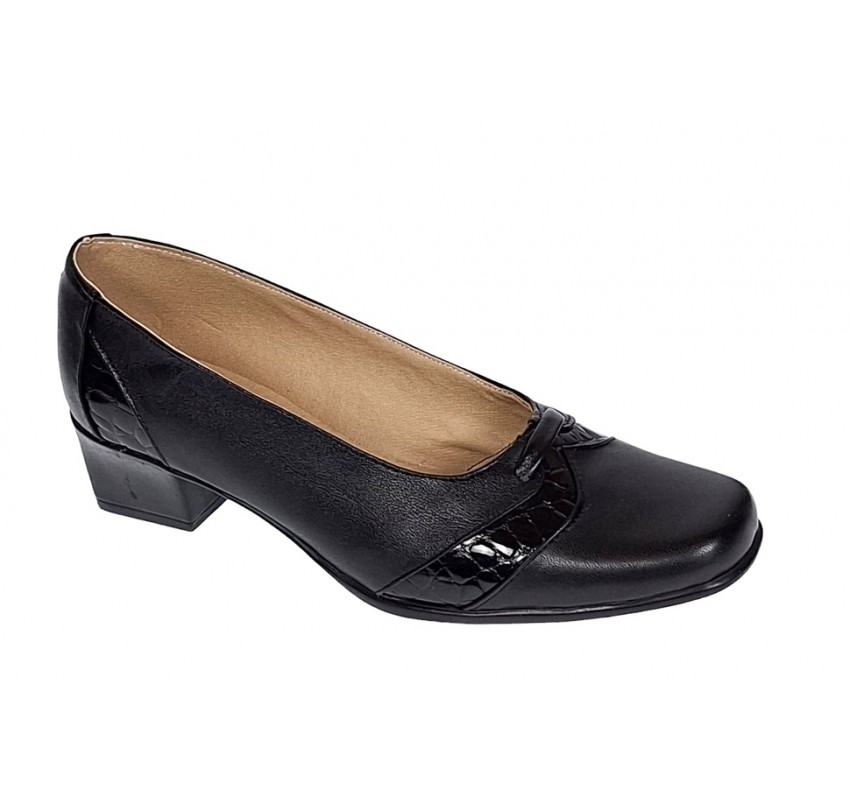 Pantofi dama eleganti din piele naturala Negru MVSP2N