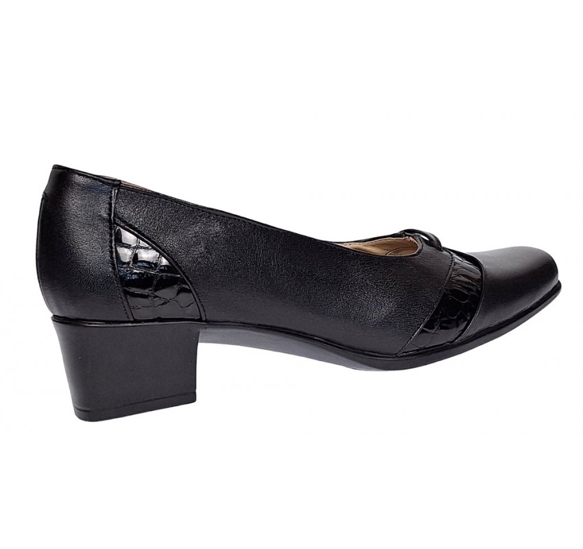 Pantofi dama eleganti din piele naturala Negru MVSP2N