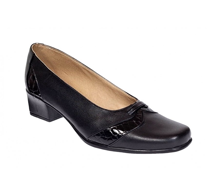 Pantofi dama eleganti din piele naturala Negru MVSP2N