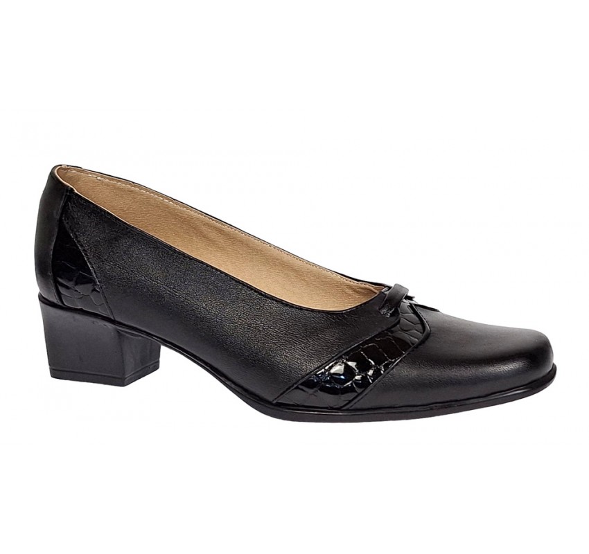 Pantofi dama eleganti din piele naturala Negru MVSP2N