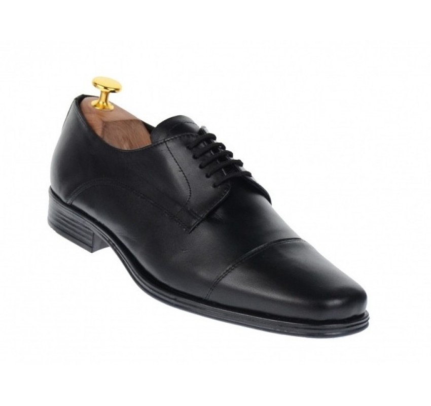 Pantofi barbati eleganti din piele naturala, Negru NIC02NVFS