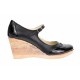 Pantofi dama casual din piele naturala  neagra - P104B