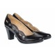 Pantofi dama din piele naturala, negru, Katty - P134233NLAC cu toc de 7 cm