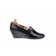 Pantofi dama casual din piele naturala cu platforme de 5cm - P14NLCR