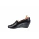 Pantofi dama casual din piele naturala cu platforme de 5cm - P14NLCR