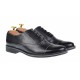 Pantofi barbati casual din piele naturala neagra P32NBOX