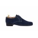 Pantofi barbati eleganti din piele naturala bleumarin P34BLMVEL