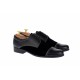 Pantofi barbati eleganti din piele naturala combinata, culoare neagra, P34N2N