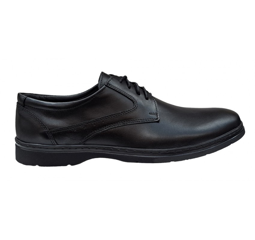 Pantofi barbati casual din piele naturala Tibi Negru, P350NS