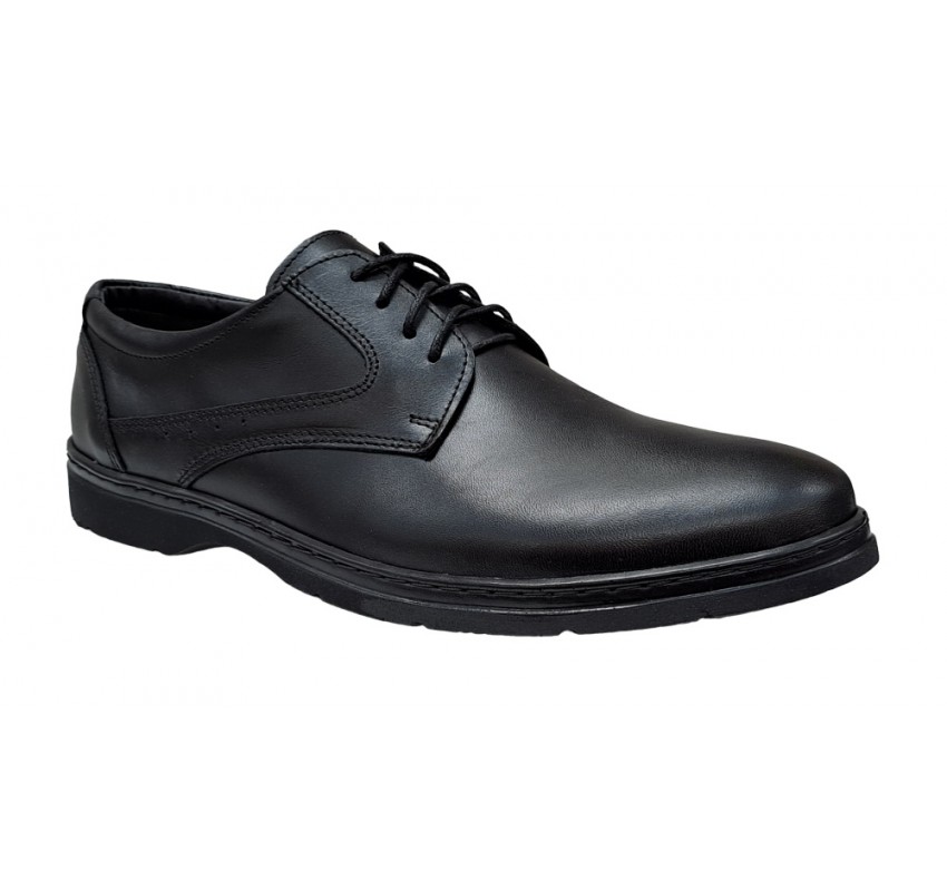 Pantofi barbati casual din piele naturala Tibi Negru, P350NS