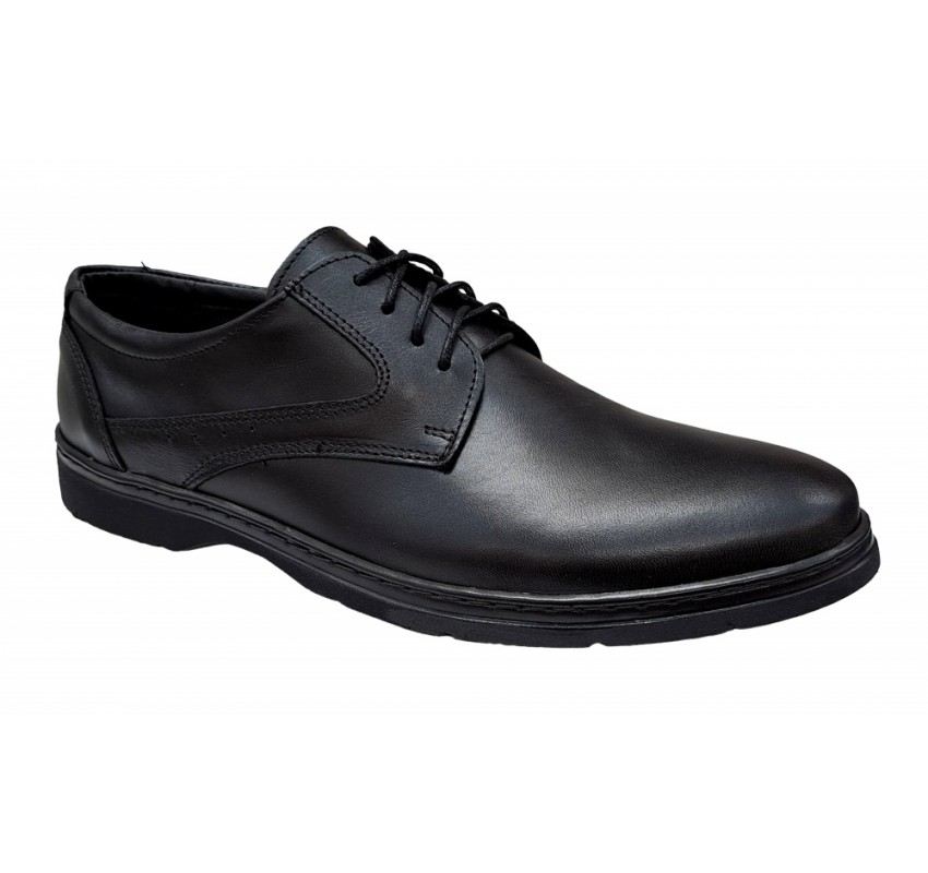 Pantofi barbati casual din piele naturala Tibi Negru, P350NS