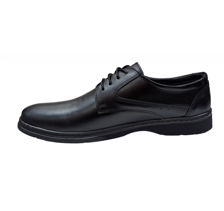 Pantofi barbati casual din piele naturala Tibi Negru, P350NS