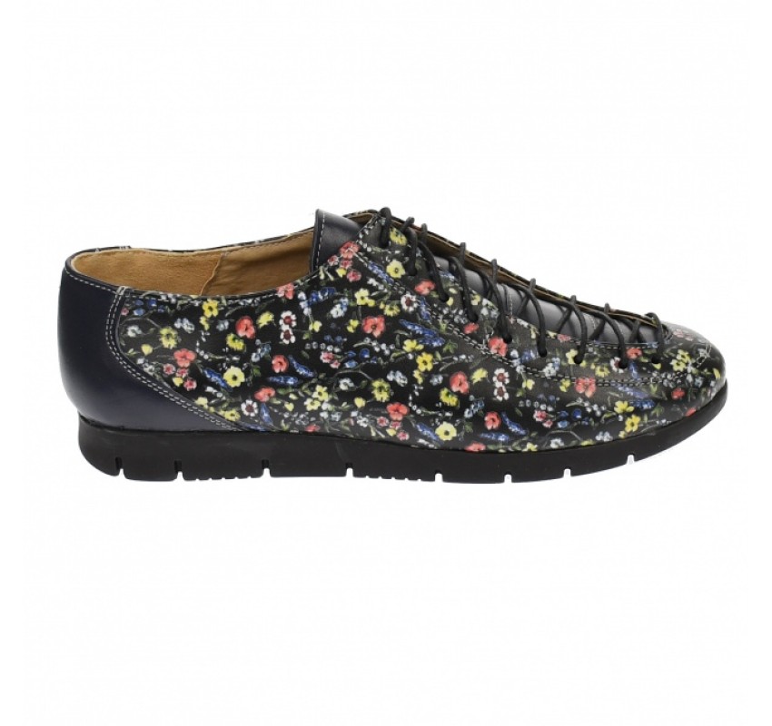 Pantofi dama, casual, din piele naturala - P501BFLOR