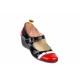 Pantofi dama casual din piele naturala cu platforme de 5 cm - P60RAN