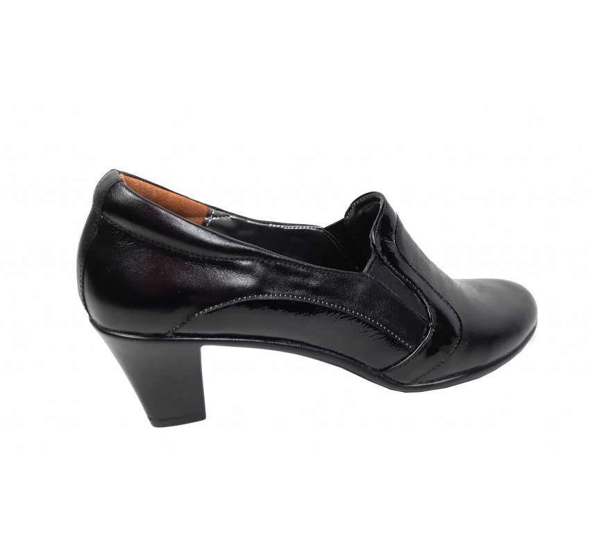 Pantofi de dama eleganti, din piele naturala, cu toc de 5 cm - P72LACN