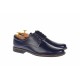 Oferta marimea 42 - Pantofi barbati casual din piele naturala bleumarin inchis, LP80BLM