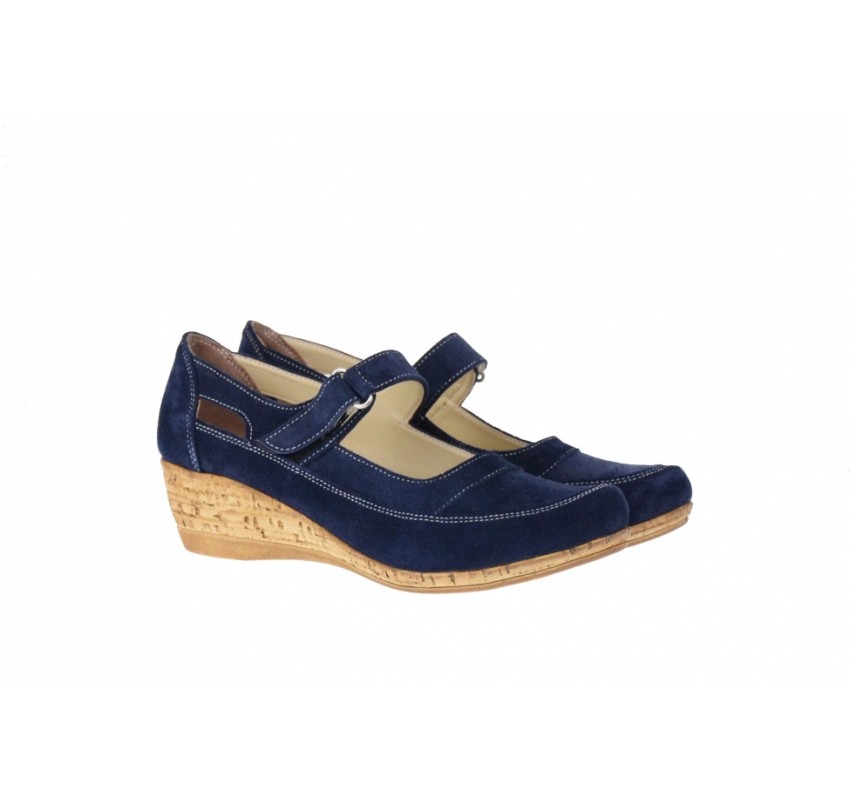 Pantofi dama casual bleumarin, foarte comozi - P9154VELBL