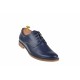 Pantofi barbati casual din piele naturala bleumarin - PABLM