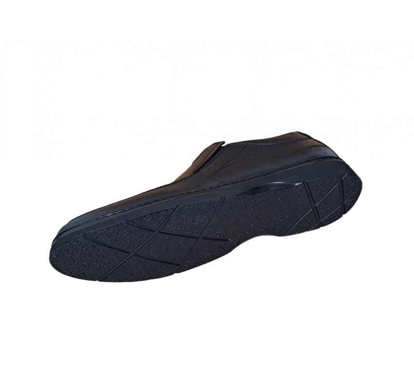 Pantofi barbati casual, din piele naturala cu elastic, PH451ELN GKR