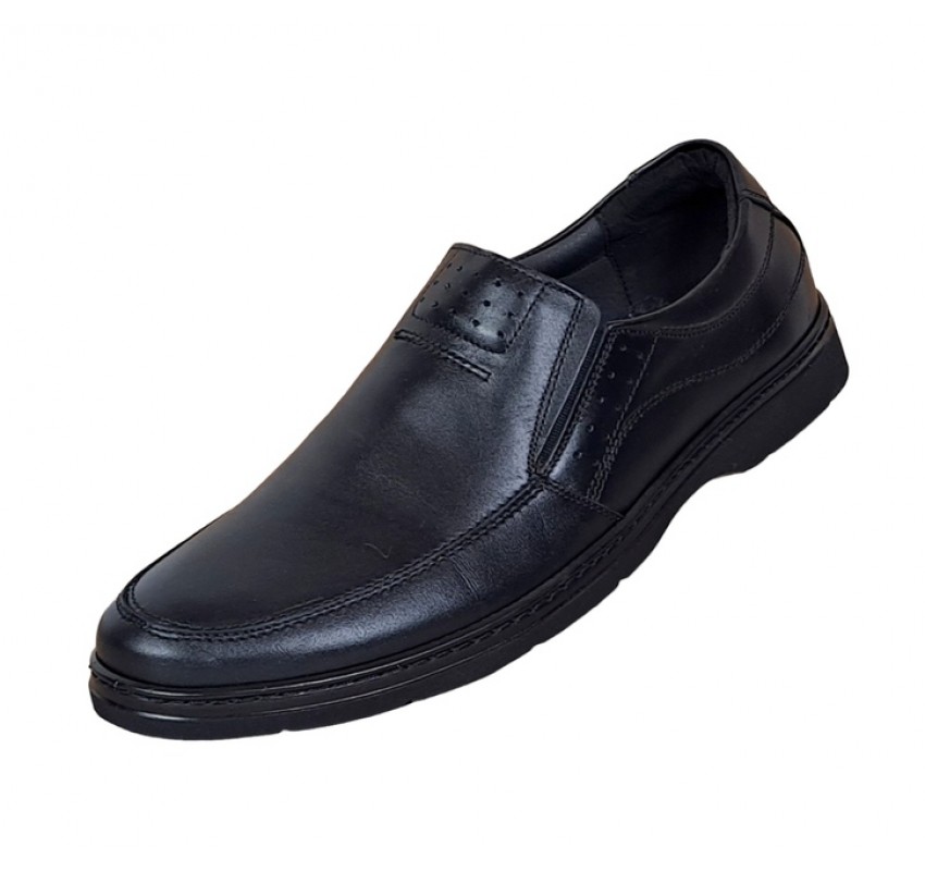 Pantofi barbati casual, din piele naturala cu elastic, PH451ELN GKR