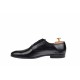 Pantofi barbati eleganti din piele naturala de culoare neagra PNOU371N