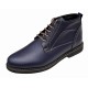 Oferta marimea 42-Produs resigilat, probat-  Ghete casual barbati, din piele naturala (imblanite)  TOMAS, Bleumarin, RGKR20BLM