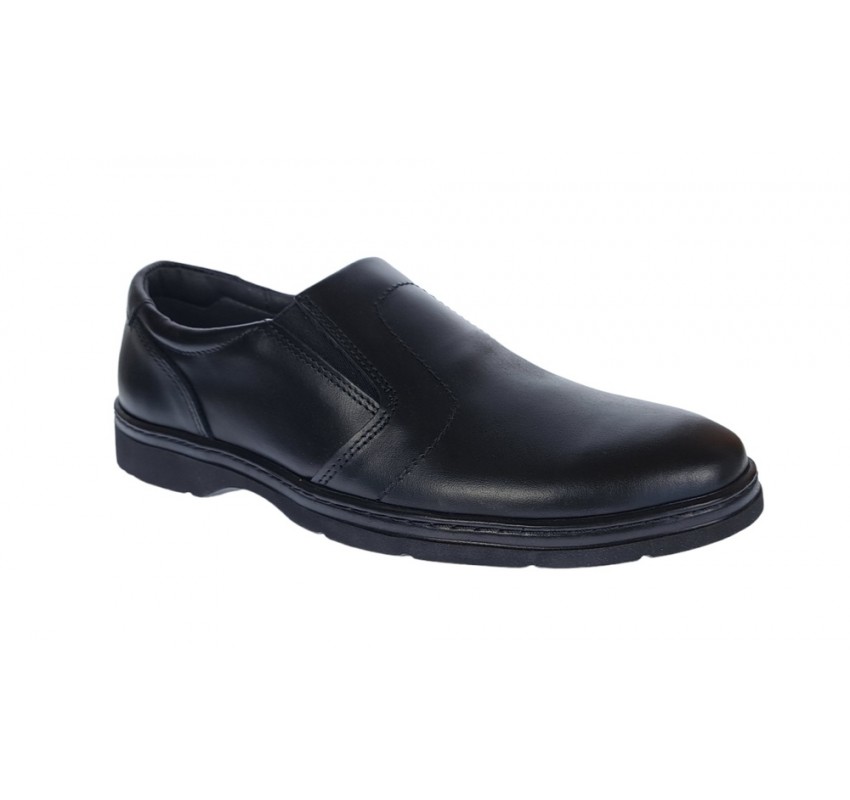 Pantofi barbati, casual, piele naturala, Negru, Confort, ALEXANDER 27