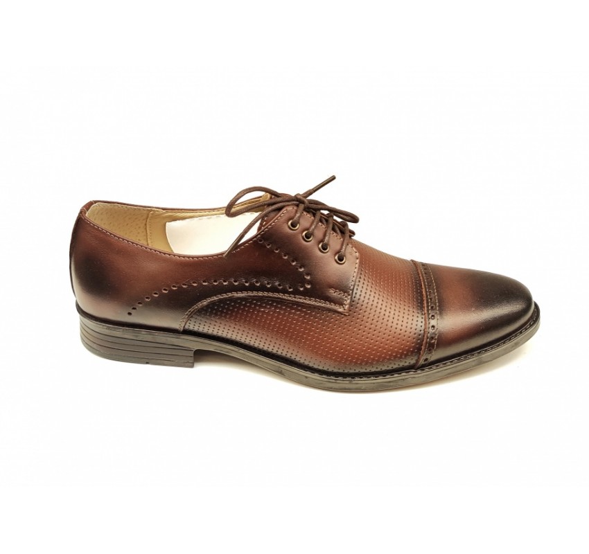 Pantofi barbati eleganti, din piele naturala maro Office Select