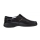 Pantofi barbati casual, perforati, din piele naturala, Negru - RSY502N