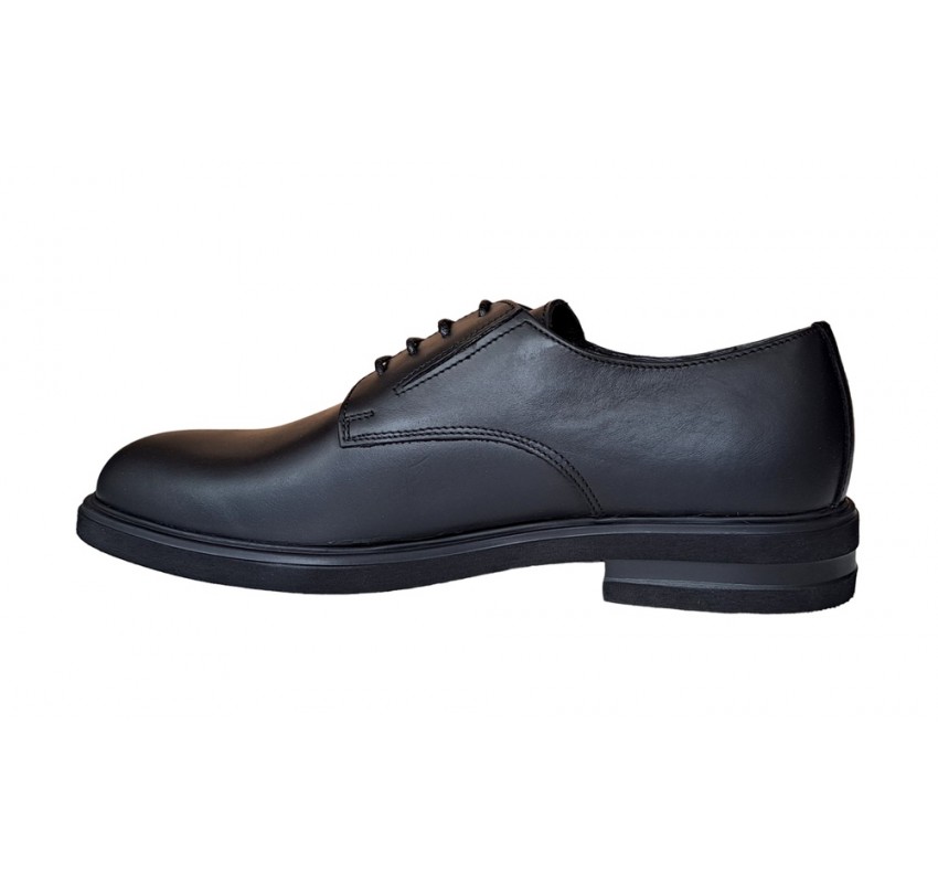 Pantofi barbati, casual, din piele naturala, Negru, X Confort, SCV270N