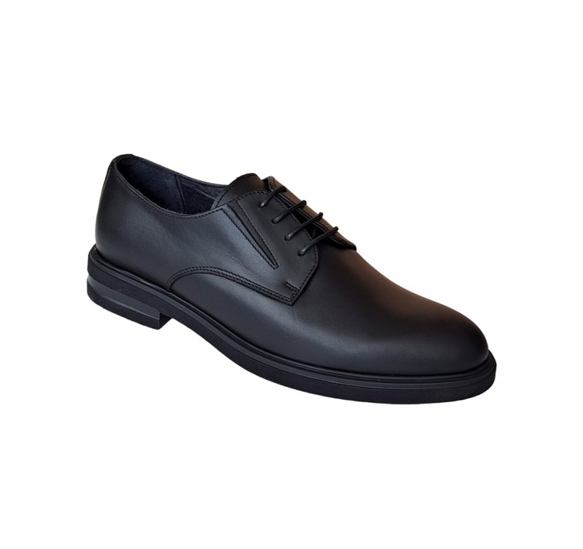 Pantofi barbati, casual, din piele naturala, Negru, X Confort, SCV270N