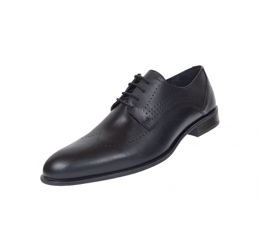 Oferta Pantofi barbati eleganti din piele naturala Negru SIR011N