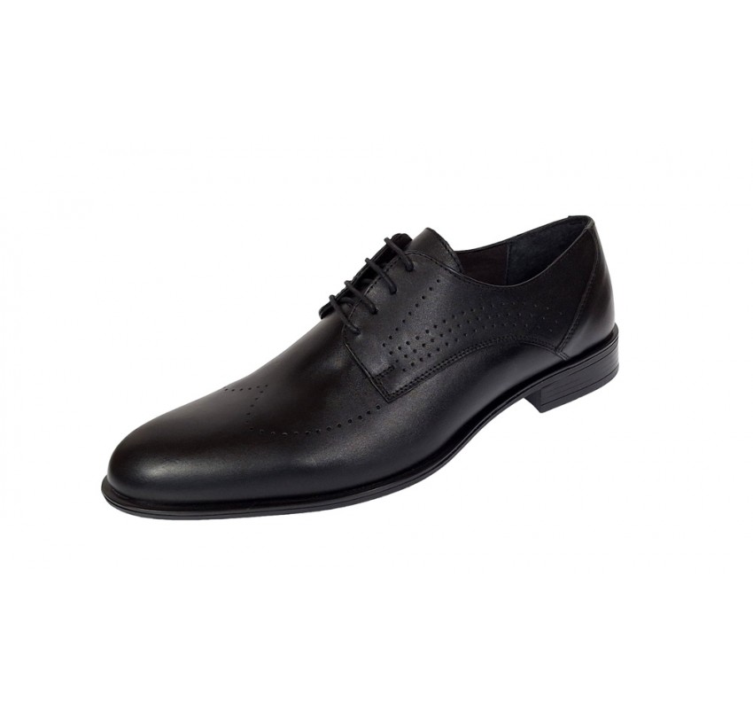 Oferta Pantofi barbati eleganti din piele naturala Negru SIR011N