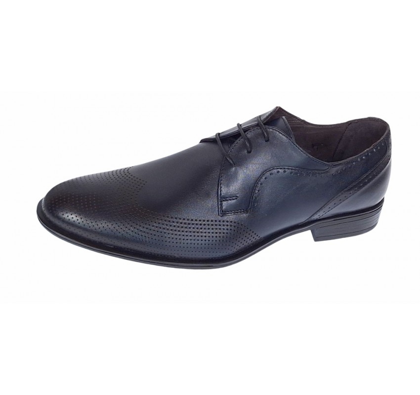 Pantofi barbati eleganti din piele naturala Bleumarin SIR020BL